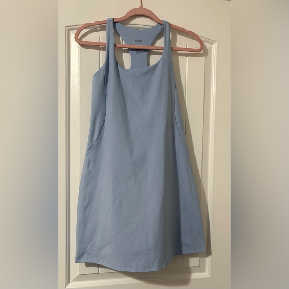 Girlfriend Collective Light Blue Mini Dress